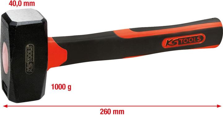 Produktbild KS Tools Fäustel mit Fiberglasstiel. 1000g 142.5101 (1130 g)