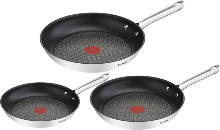 Tefal Duetto (28 cm, Poêle à frire, Acier inoxydable)
