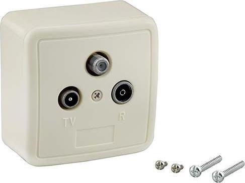 Produktbild E+P BKV 15 TV (koaxial) Weiss Steckdose (2 dB, Antennendose)