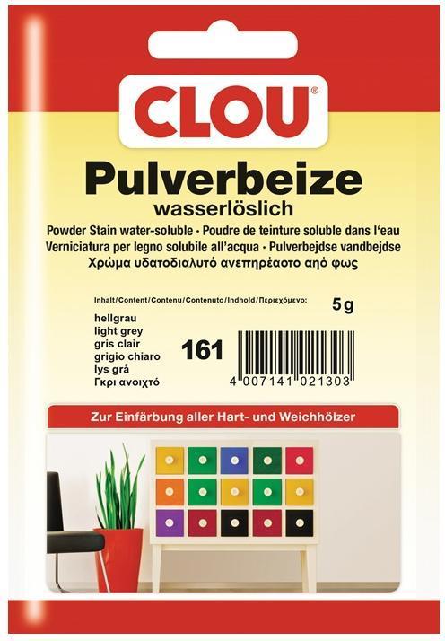 Clou Wasserbeize 161 (Hellgrau, 250 l)