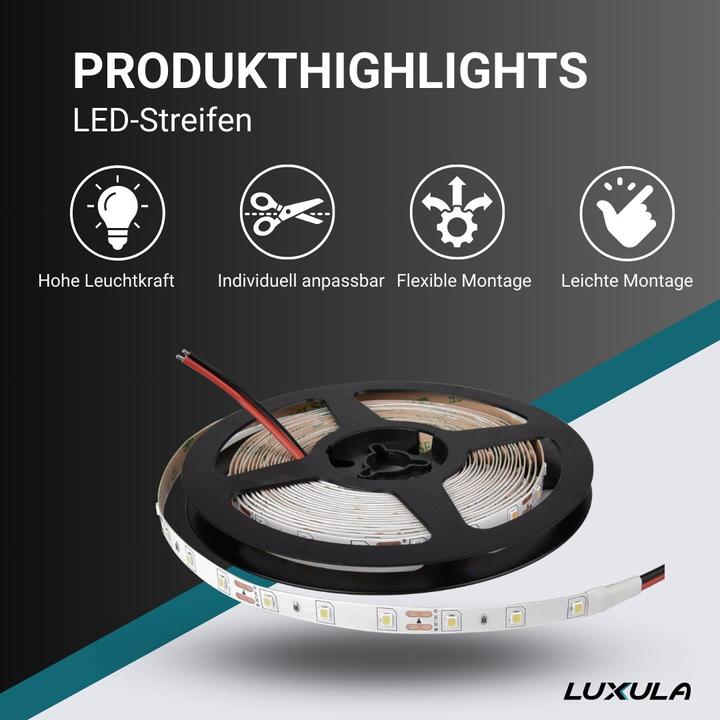 Actual product image Luxula LED strips (Warm white, 500 cm, Indoor)