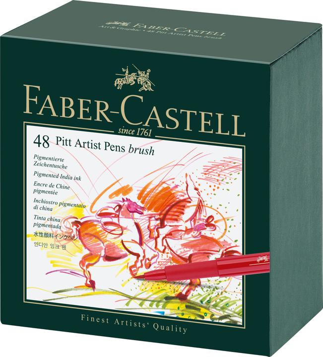 Produktbild Faber-Castell Pitt Artist Pen Brush (Mehrfarbig, 48 x)