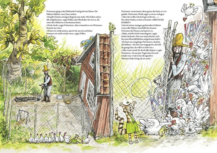 Produktbild Pettersson und Findus. Aufruhr im Gemüsebeet (Deutsch, Sven Nordqvist, 2013)