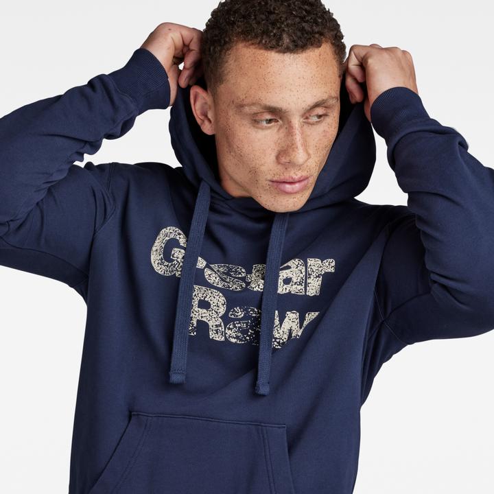 Actual product image G-Star hoodie painted graphic (L)