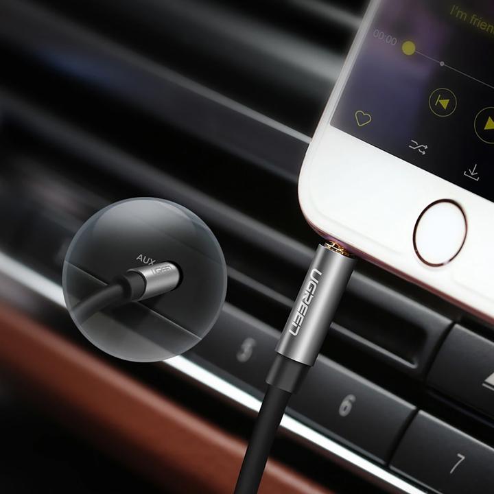 Actual product image Ugreen AV119 Jack cable 3.5mm AUX 3m (black) (3 m, 3.5mm jack (AUX))