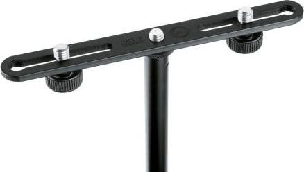 Produktbild K&M Stereo Bar Ergänzungsschiene für 2 Mikrofone