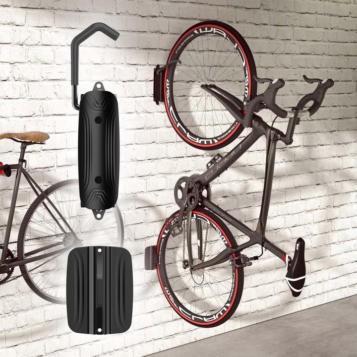 Actual product image Wiltec Vertical bicycle wall mount 8.2x25x18.5cm up to 30 kg Bicycle mount