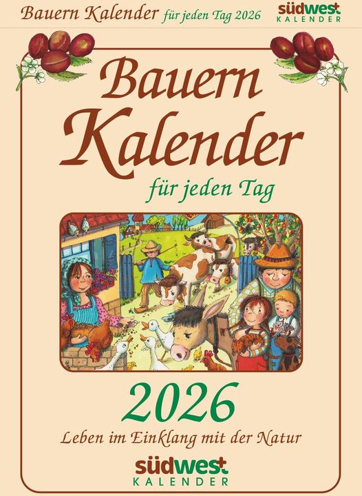 Actual product image Farmer's calendar for every day 2026 - Living in harmony with nature - daily tear-off calendar for (Hardcover, German)