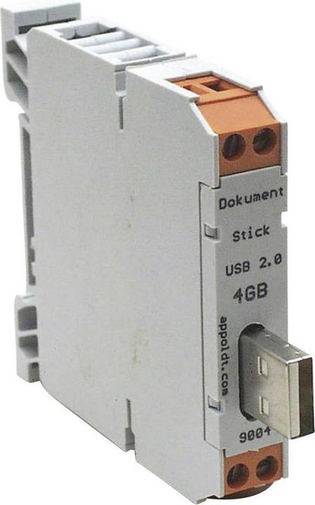 Appoldt USB-Stick im Gehäuse für Hutschiene TS35