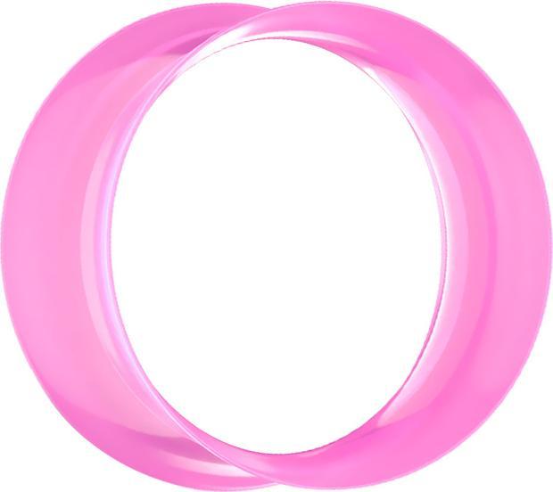 Image du produit Star Piercing Flared Tunnel rose (Silicone)