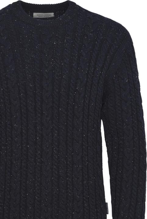 Casual Friday CFKARL cable crew neck knit with neps 20505309