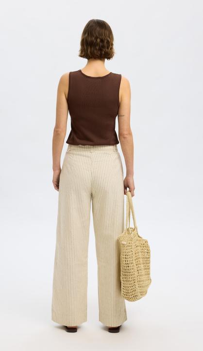 Actual product image Selected Femme Hanfmix Hose mit weitem Bein (42)