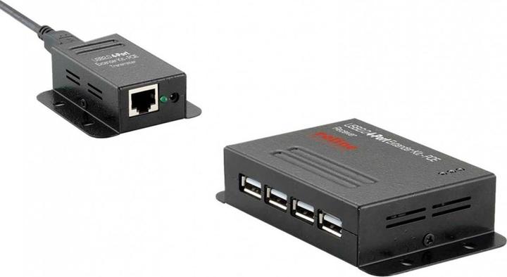 Actual product image Roline USB2.0 Extender via TP (USB-B, USB-A, 4 Ports)