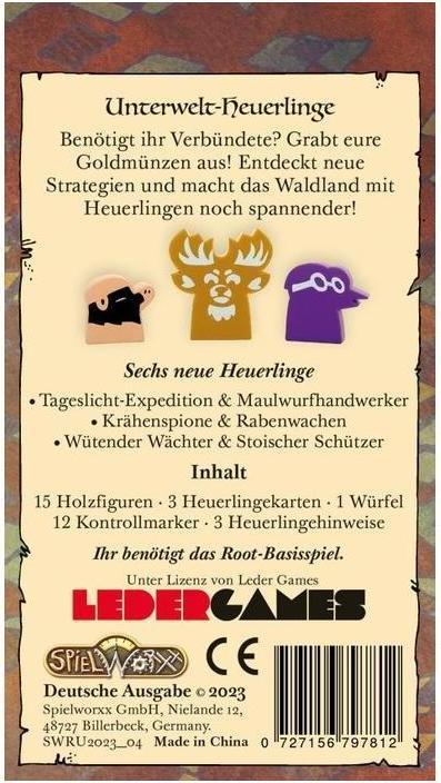 Produktbild Spielworxx SPWD0015 - Root - Unterwelt-Heuerlinge, für 1-4 Spieler, ab 10 Jahren (DE-Erweiterung) (Deutsch)