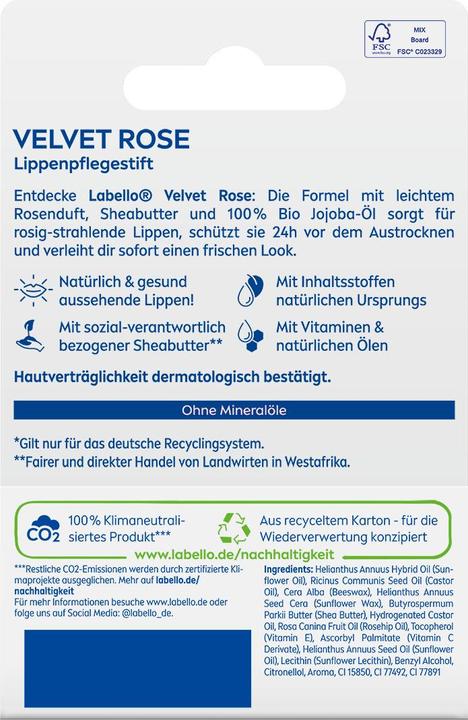 Immagine prodotto Labello Rosa di velluto (Cura matita, 154 ml)
