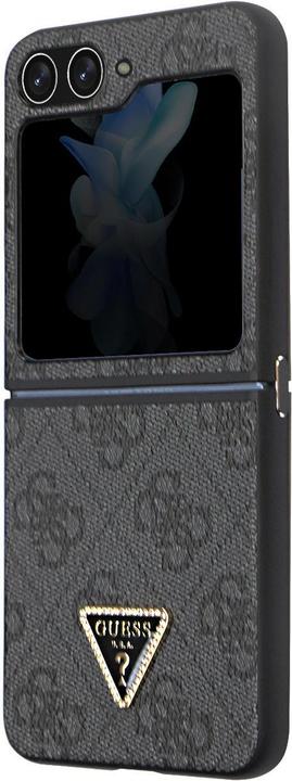Actual product image Guess 4G Triangle Case Metal Logo for F731B Samsung Galaxy Z Flip5 - black (Samsung Galaxy Z Flip5)