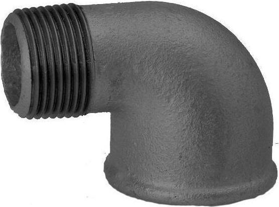 Actual product image Hermann schmidt HS Elbow 92 DN 20, 3/4, 90degrees, female/female thread, black