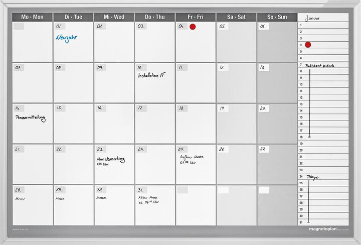 Magnetoplan Monatsplaner CC horizontal (92 x 62.5 cm)