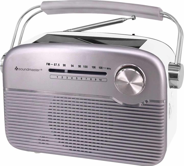 Soundmaster UKW Radio TR480SI, mit Solarpanel, silber (UKW)
