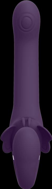Actual product image Topco Satu - Pulse Wave & Vibrating Strapless Strapon - Purple