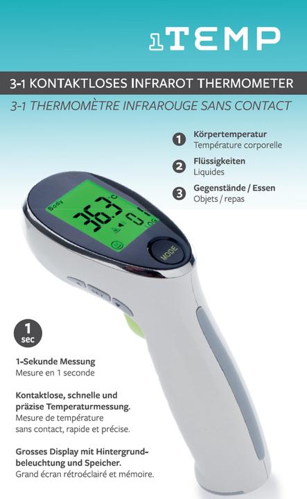 Produktbild 1Temp 3 in 1 Infrarot (Berührungslos, Stirn)