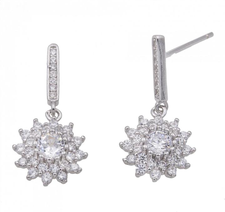 Passion Rhodie-Silber-Ohrringe – Zirkonia (COU BIJOU, Matériel exact)