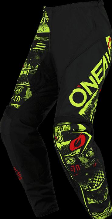 Image du produit O Neal Pantalon ELEMENT ATTACK noir/jaune fluo (32)