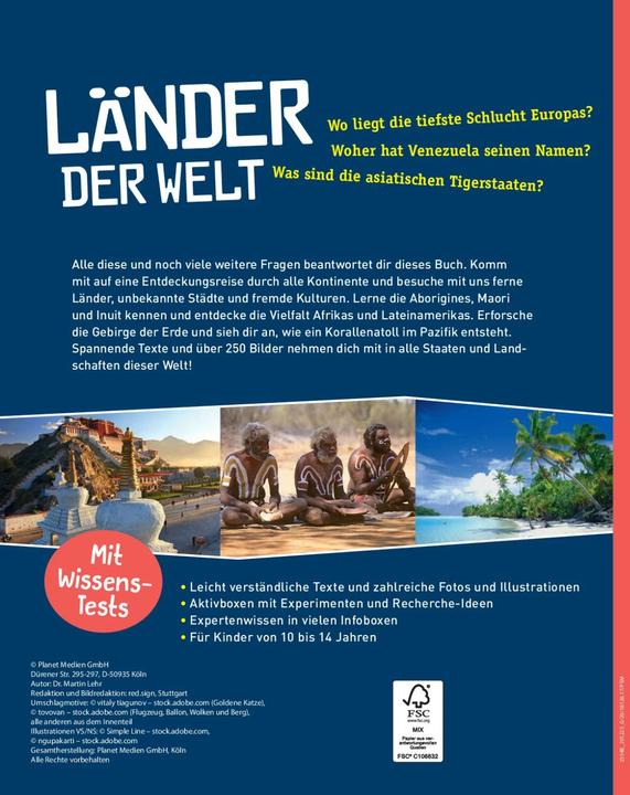 Produktbild Länder der Welt (Deutsch, 2023)