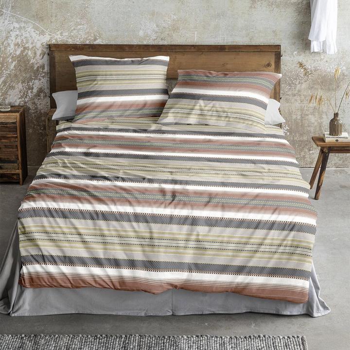Produktbild Irisette Mako-Satin Bettwäsche Tokio 8562 grau (Bettwäsche Set, 135x200 cm + 80x80 cm)