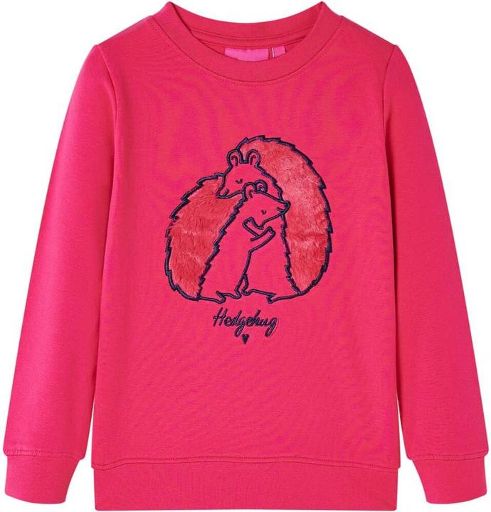 VidaXL Kinder-Sweatshirt Knallrosa 128,Material: 95 % Baumwolle. 5 (128)
