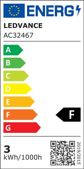 Energie-Label Osram Led Retrofit Classic B (E14, 2.50 W, 250 lm, 2 x, F)