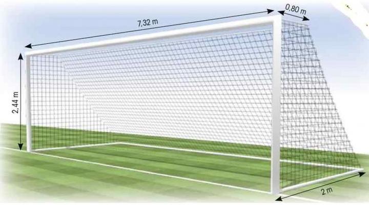 Produktbild Tremblay Football net FF1113MS 7,5x2,5m, 3mm, depth 0,8x2m, 2pcs