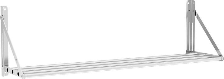 Produktbild Royal Catering Wandbord klappbar Stangendesign 40 kg Wandregal 120 x 30 cm Küchenregal