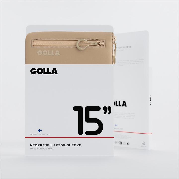 Image du produit Golla Ensemble sac à dos et housse d'ordinateur portable 15 pouces, Coffee