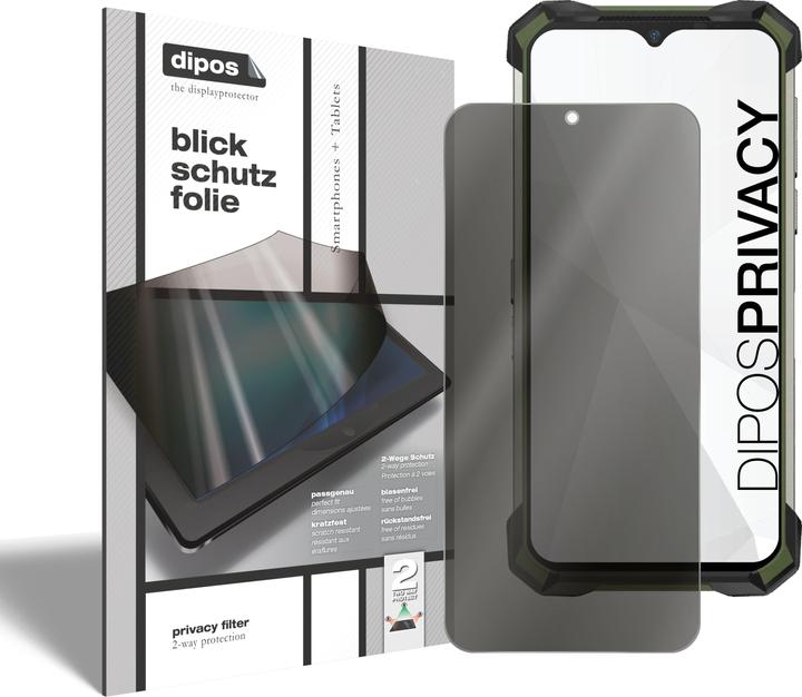 Produktbild Dipos Blickschutzfolie 2-Way Anti-Shock (1 Stück, Doogee S88 Plus)