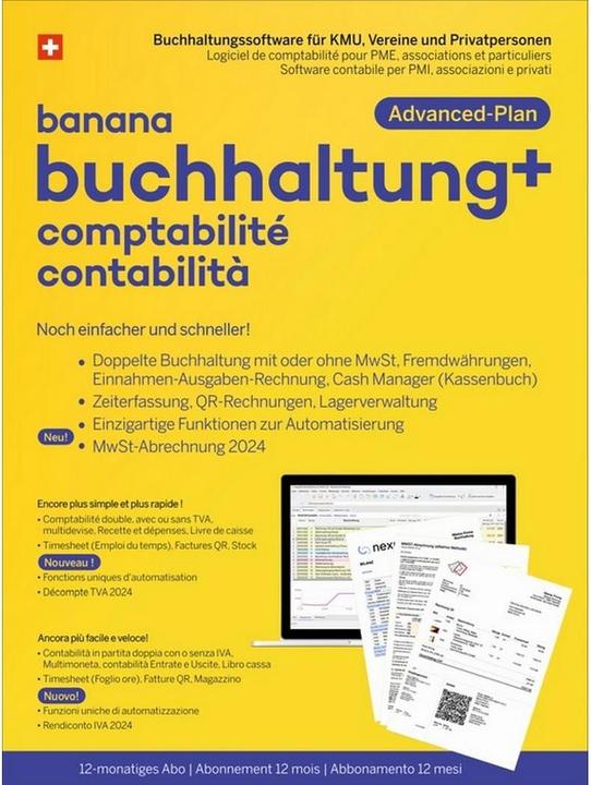 Produktbild Banana Accounting Plus - Advanced Plan (1 User, 12 Monate)