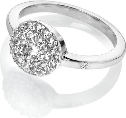 Hot Diamonds Forever DR245 Sparkling Diamond and Topaz Sterling Silver Ring - Circuit: 55mm (55)