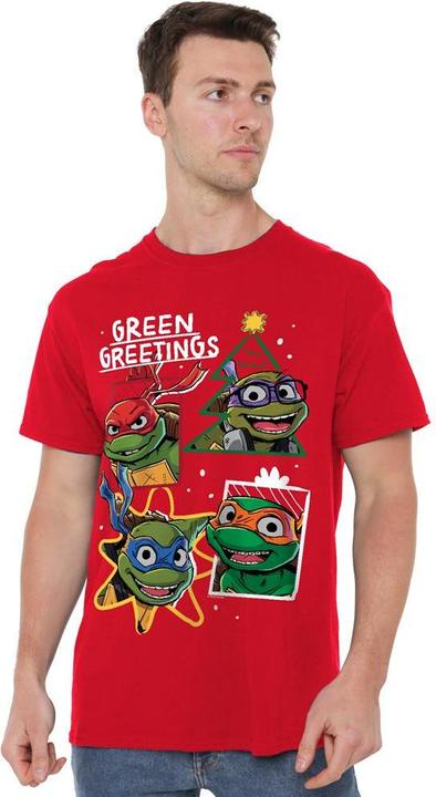 Produktbild Teenage Mutant NT Green Greetings TShirt weihnachtliches Design (3XL)