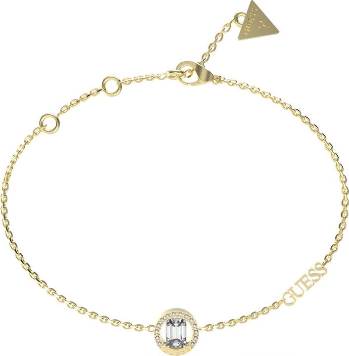 Guess ROUND CRYSTALS BRACELET Armband (18.50 cm, Edelstahl)