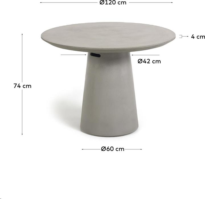 Actual product image Kave Home Itai (120 cm)