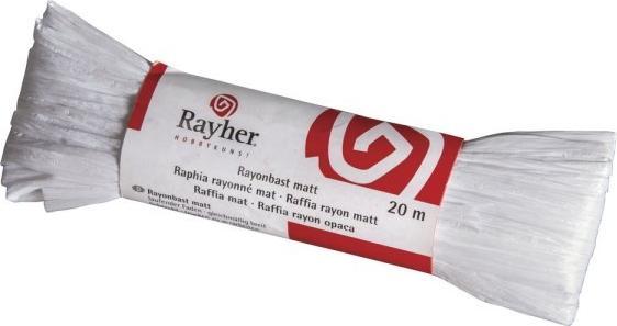 Produktbild Rayher Rayonbast Matt Weiss 20m (Geschenkpapier)