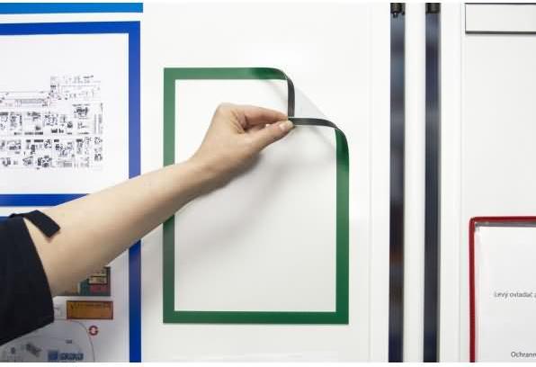 Actual product image Tarifold Magnetic sign Magneto Solo Pro 195231 A4 bl 10 pcs./pack.