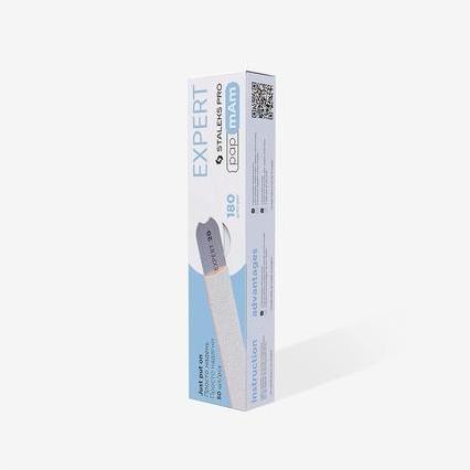 Image du produit Staleks Tampons jetables File White pour ongles droits File Expert 22 100/150/180/240 Grit - Pack de 50