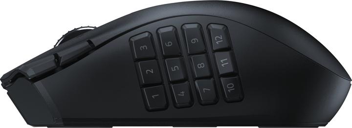 Image du produit Razer Naga V2 HyperSpeed pour le jeu, 2,4 GHz, Bluetooth, Sans fil, Noir (Sans fil)