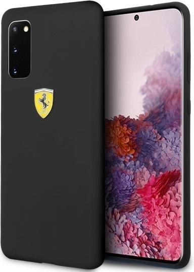 Actual product image Ferrari On Track Liquid Silicone Case Shield for G980F Samsung Galaxy S20 - black (Samsung Galaxy S20)