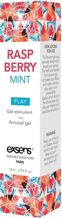 Actual product image Exsens Cooling Stimulating Gel Raspberry Mint 15 ml. (15 ml)