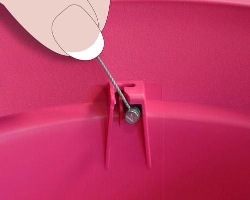 Actual product image EDA Plastiques hanging basket Toscane