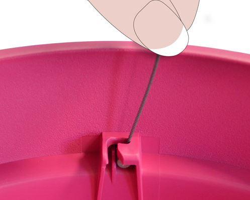 Actual product image EDA Plastiques hanging basket Toscane