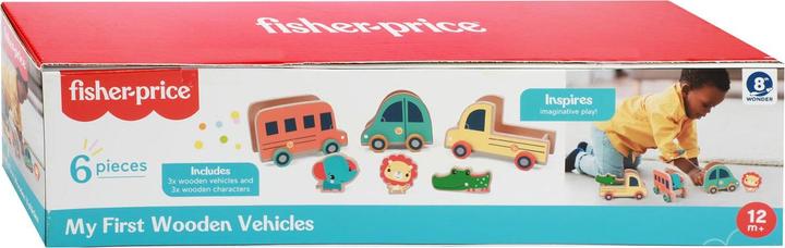 Produktbild Fisher-Price Fisher Price Fahrzeugset Holz, 3er-Set