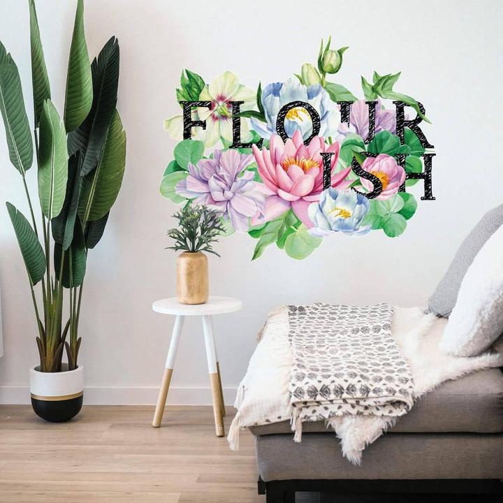 Produktbild Trenddeko XXL Blumen Flourish (121 x 100 cm)